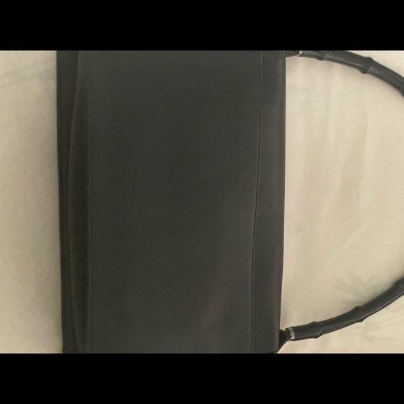 Vintage famous 90s GUCCI BY TOM FORD BLACK Bamboo handle BAGπHP - Picture 15 of 16